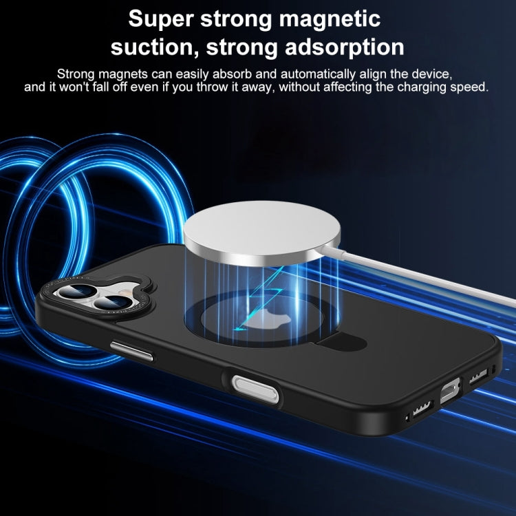 Skin Feel MagSafe Magnetic Holder Phone Case, For iPhone 16 Pro Max, For iPhone 16 Pro, For iPhone 16 Plus