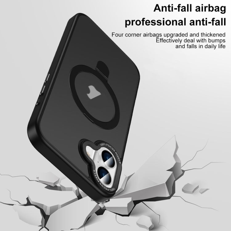 Skin Feel MagSafe Magnetic Holder Phone Case, For iPhone 16 Pro Max, For iPhone 16 Pro, For iPhone 16 Plus