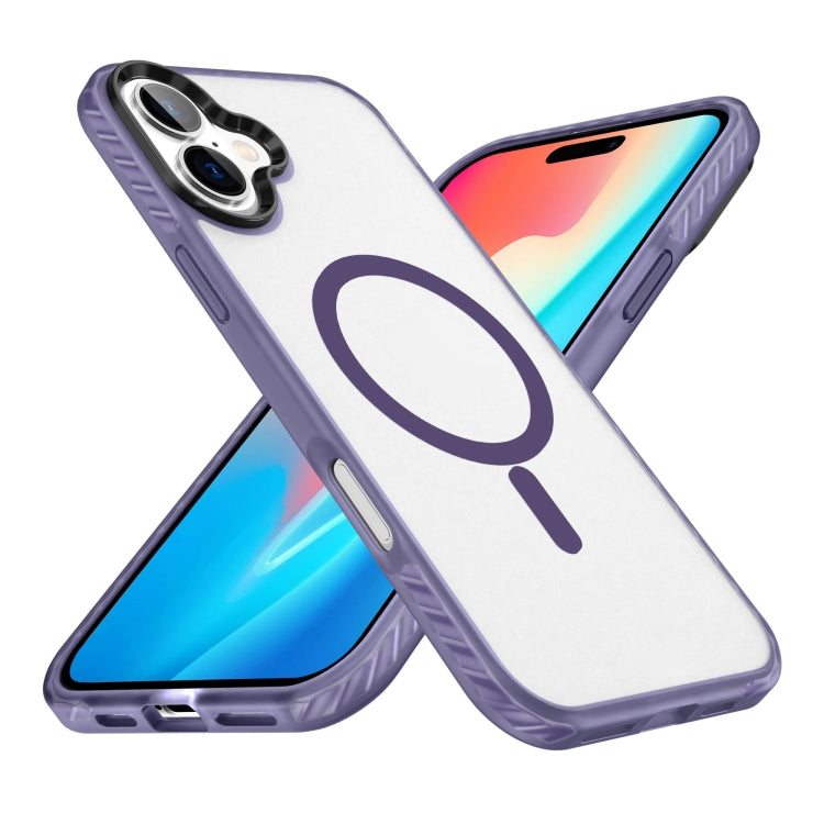 Coque transparente MagSafe effet peau givrée