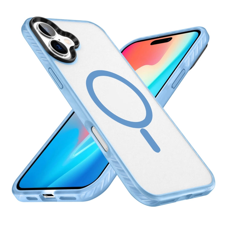 Coque transparente MagSafe effet peau givrée