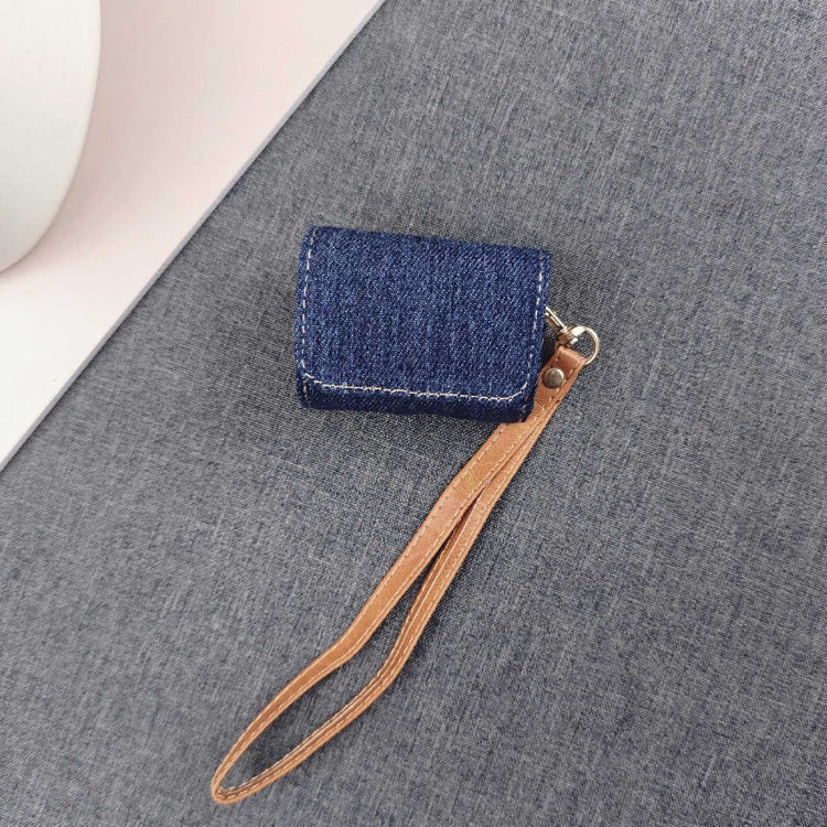 Cowboy Fabric Texture PU Headset Protective Bag, For AirPods 3, For AirPods Pro, For AirPods Pro 2