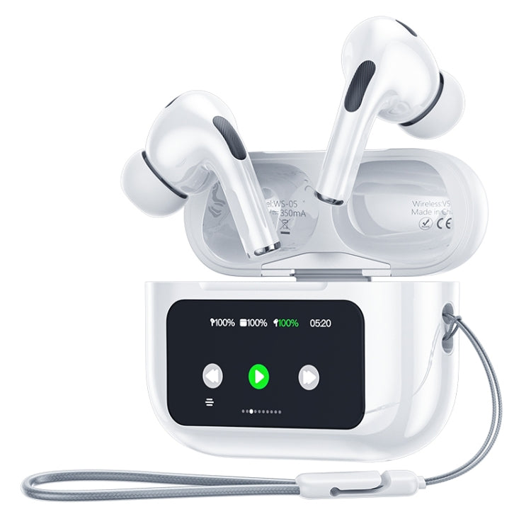 WEKOME WS-05 Chiscope Écouteurs Bluetooth sans fil à réduction de bruit avec écran couleur intelligent, WS-05