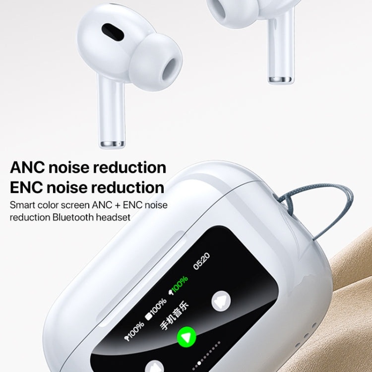 WEKOME WS-05 Chiscope Écouteurs Bluetooth sans fil à réduction de bruit avec écran couleur intelligent, WS-05