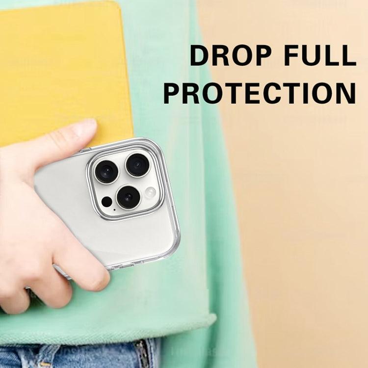 Metal Buttons PC Hybrid TPU Phone Case, For iPhone 16 Pro Max, For iPhone 16 Pro, For iPhone 16 Plus, For iPhone 16