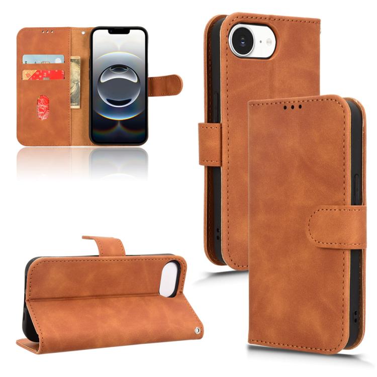 Skin Feel Magnetic Flip Leather Phone Case