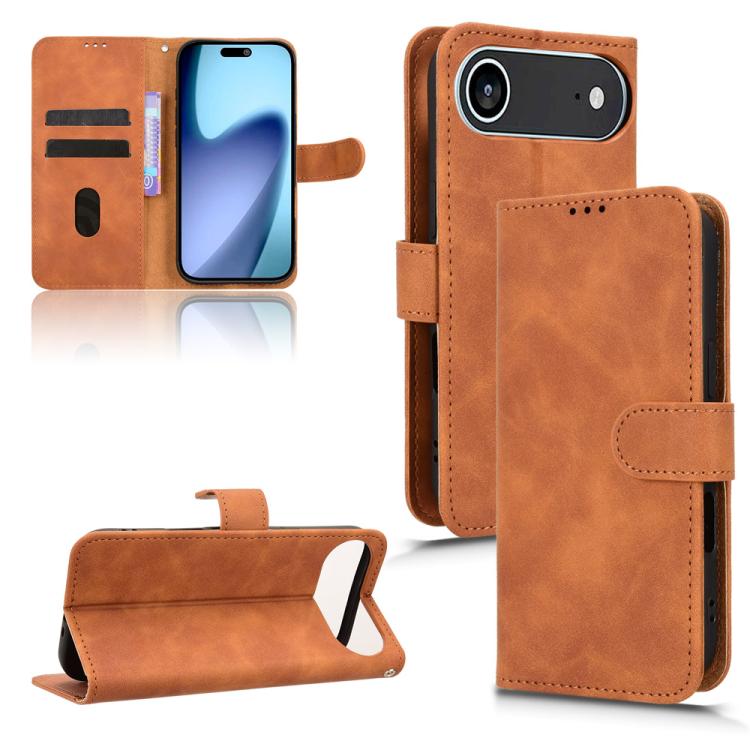 Skin Feel Magnetic Flip Leather Phone Case