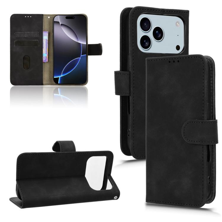 Skin Feel Magnetic Flip Leather Phone Case