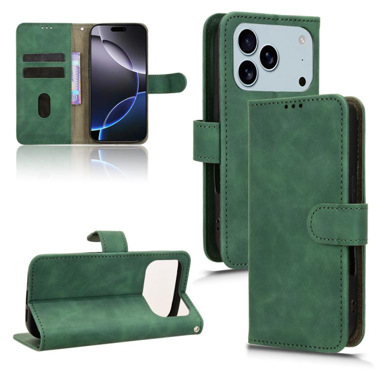 Skin Feel Magnetic Flip Leather Phone Case, For iPhone 17e / 16e, For iPhone 17 Pro Max, For iPhone 17 Pro, For iPhone 17