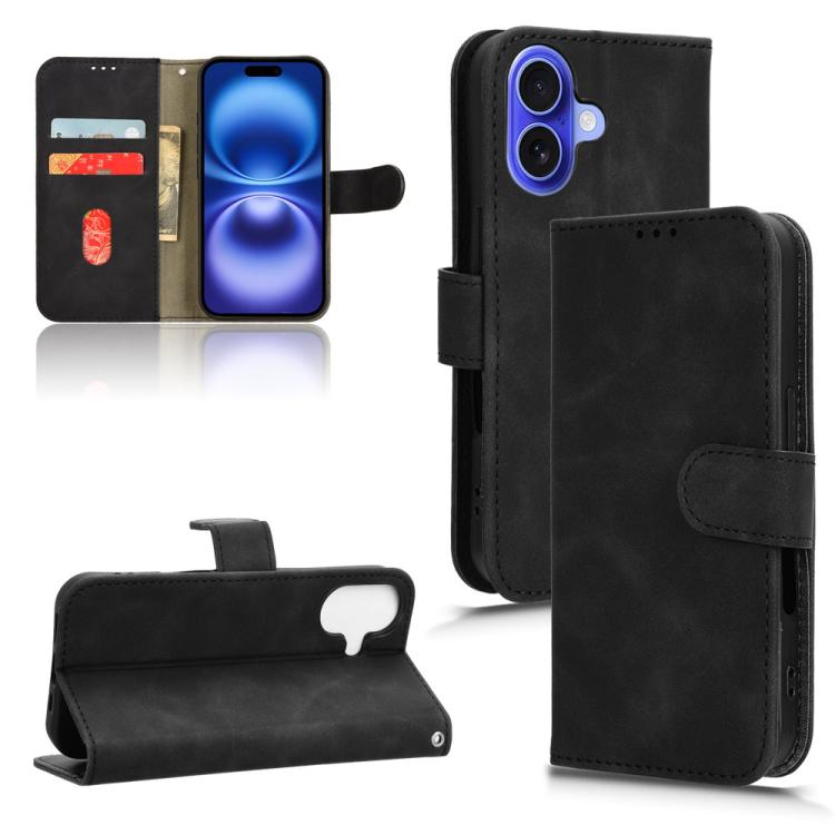 Skin Feel Magnetic Flip Leather Phone Case