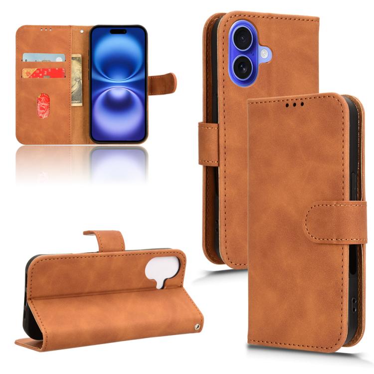 Skin Feel Magnetic Flip Leather Phone Case, For iPhone 17e / 16e, For iPhone 17 Pro Max, For iPhone 17 Pro, For iPhone 17