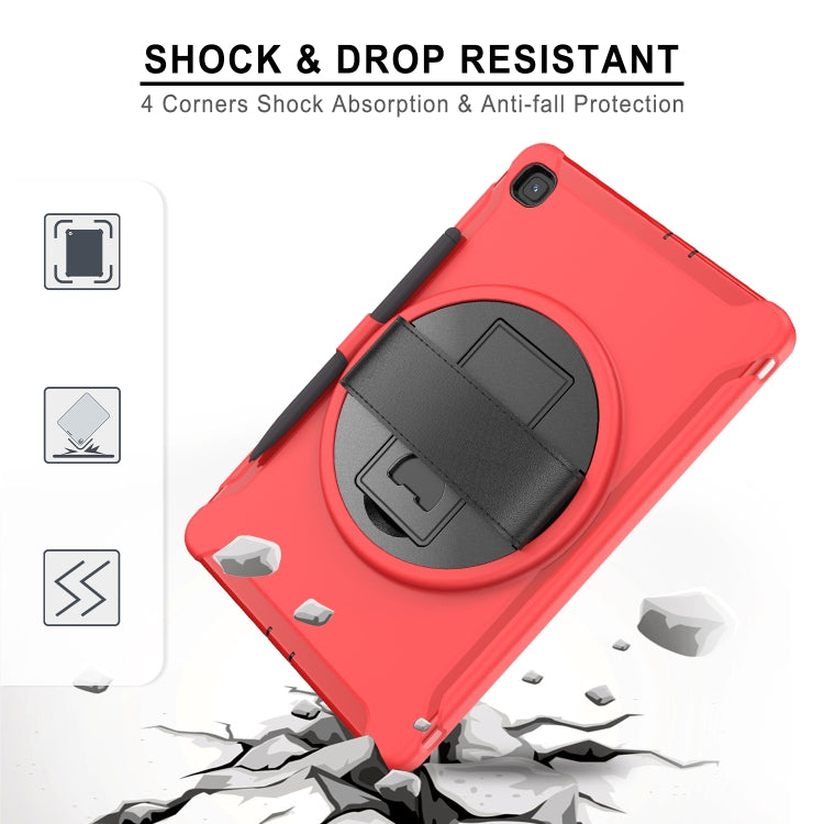 Coque de protection PC+TPU rotative à 360 degrés avec support, dragonne et emplacement pour stylo, pour Samsung Galaxy Tab A 8.4 (2020) T307, Samsung Galaxy Tab S6 Lite, iPad Pro 12,9 pouces (2020) et iPad 10.2