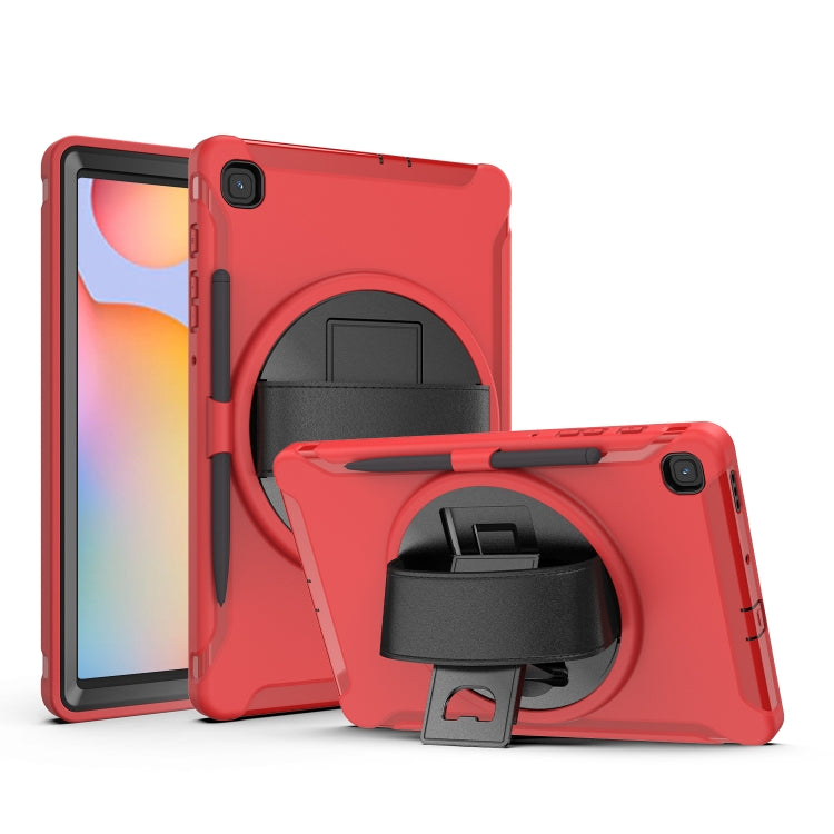 Coque de protection PC+TPU rotative à 360 degrés avec support, dragonne et emplacement pour stylo, pour Samsung Galaxy Tab A 8.4 (2020) T307, Samsung Galaxy Tab S6 Lite, iPad Pro 12,9 pouces (2020) et iPad 10.2