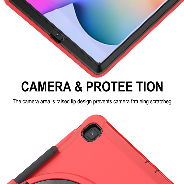 Coque de protection PC+TPU rotative à 360 degrés avec support, dragonne et emplacement pour stylo, pour Samsung Galaxy Tab A 8.4 (2020) T307, Samsung Galaxy Tab S6 Lite, iPad Pro 12,9 pouces (2020) et iPad 10.2