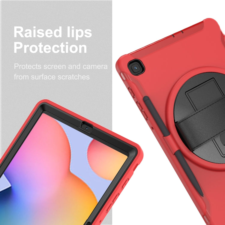 Coque de protection PC+TPU rotative à 360 degrés avec support, dragonne et emplacement pour stylo, pour Samsung Galaxy Tab A 8.4 (2020) T307, Samsung Galaxy Tab S6 Lite, iPad Pro 12,9 pouces (2020) et iPad 10.2