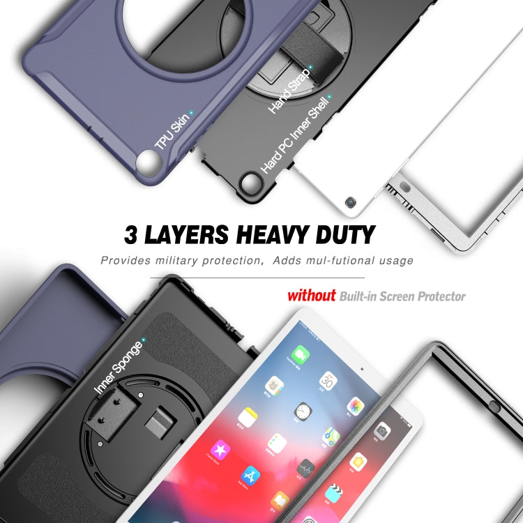 Coque de protection PC+TPU rotative à 360 degrés avec support et dragonne, pour Samsung Galaxy Tab A 10.1 (2019) T510/T515