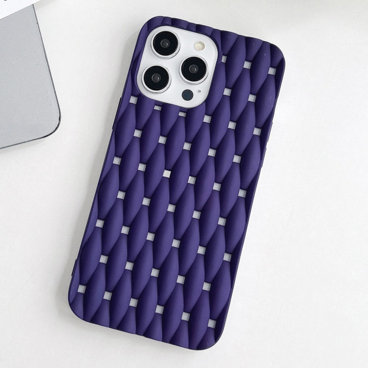 Weave Cooling Solid Color TPU Phone Case, For iPhone 15 Pro Max, For iPhone 15 Pro, For iPhone 15 Plus, For iPhone 15