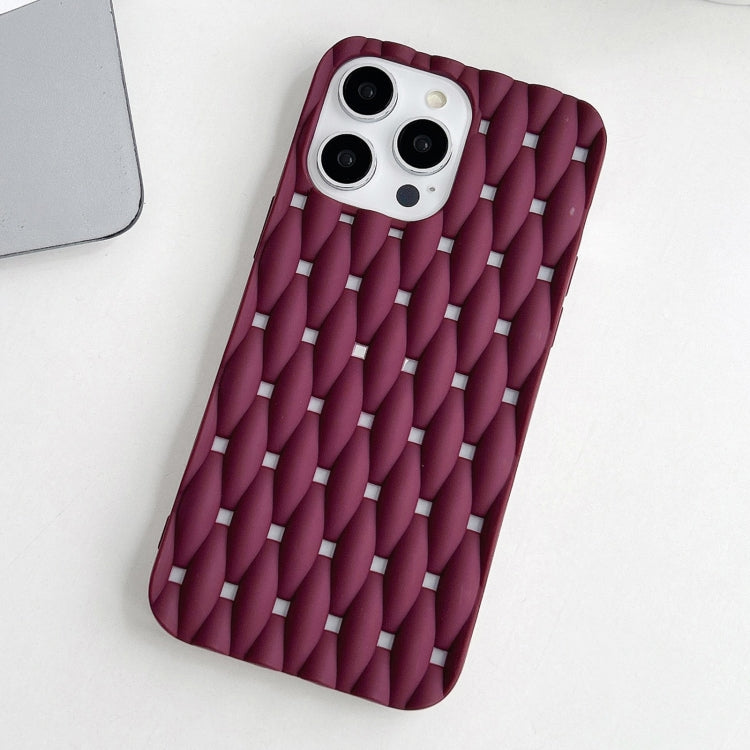 Weave Cooling Solid Color TPU Phone Case, For iPhone 15 Pro Max, For iPhone 15 Pro, For iPhone 15 Plus, For iPhone 15