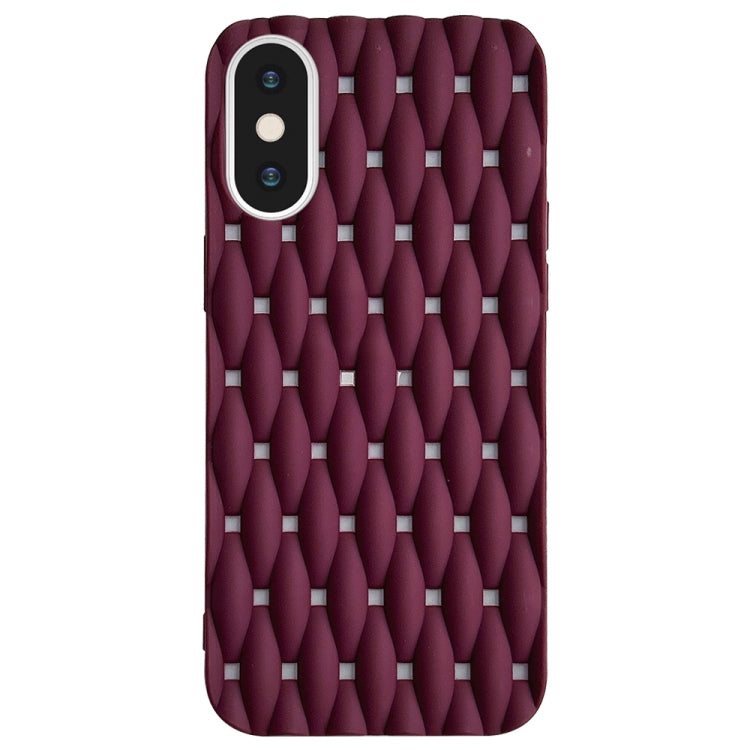 Weave Cooling Solid Color TPU Phone Case, For iPhone 11, For iPhone 11 Pro, For iPhone X / XS, For iPhone XR