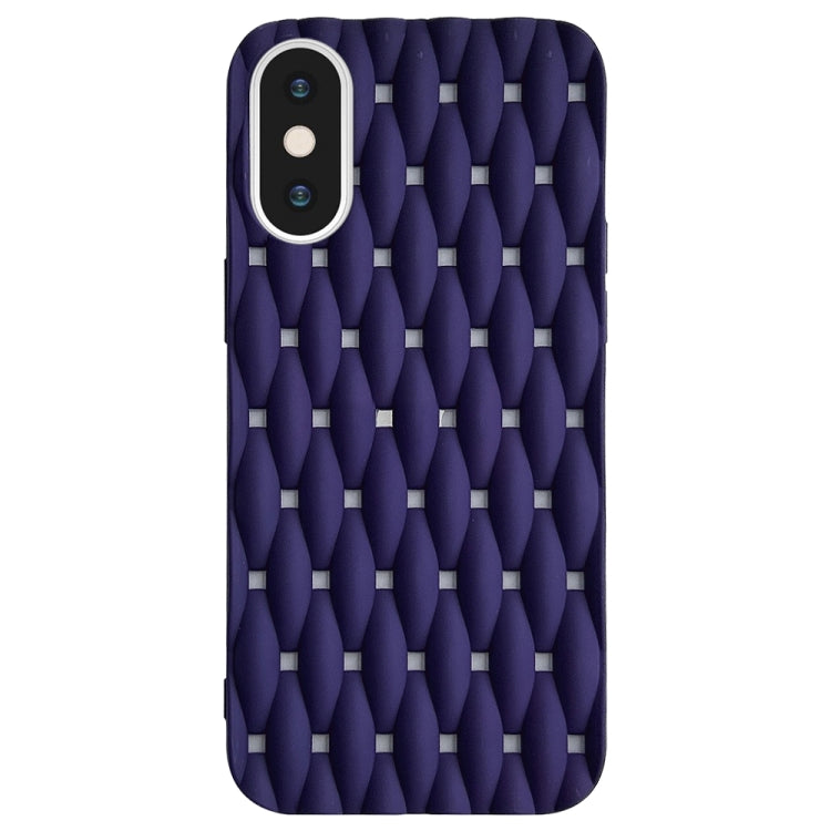 Weave Cooling Solid Color TPU Phone Case, For iPhone XS Max, For iPhone 7 Plus / 8 Plus