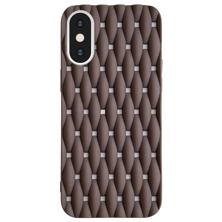 Weave Cooling Solid Color TPU Phone Case, For iPhone XS Max, For iPhone 7 Plus / 8 Plus
