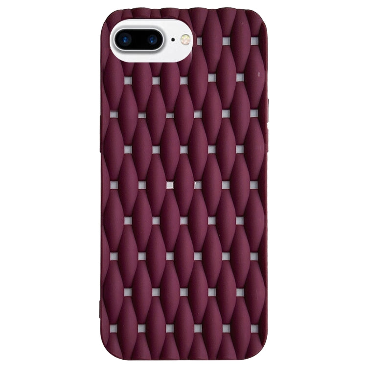 Weave Cooling Solid Color TPU Phone Case, For iPhone XS Max, For iPhone 7 Plus / 8 Plus