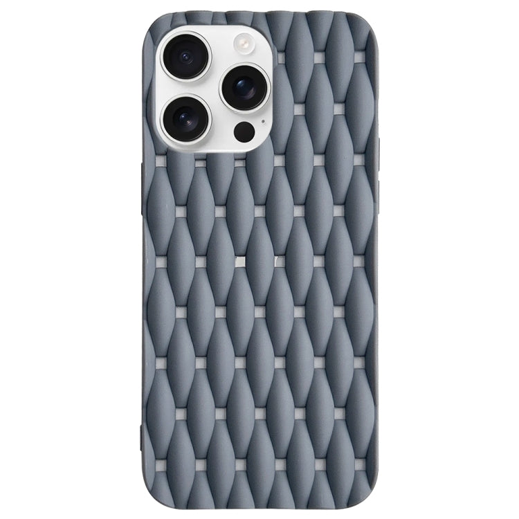 Weave Cooling Solid Color TPU Phone Case, For iPhone 16 Pro Max, For iPhone 16 Pro, For iPhone 16 Plus, For iPhone 16