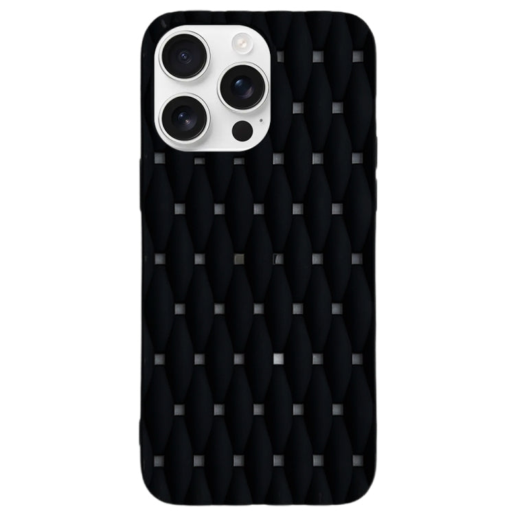 Weave Cooling Solid Color TPU Phone Case, For iPhone 16 Pro Max, For iPhone 16 Pro, For iPhone 16 Plus, For iPhone 16