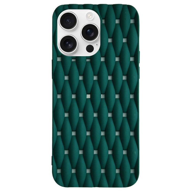 Weave Cooling Solid Color TPU Phone Case, For iPhone 16 Pro Max, For iPhone 16 Pro, For iPhone 16 Plus, For iPhone 16