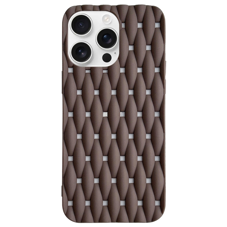Weave Cooling Solid Color TPU Phone Case, For iPhone 16 Pro Max, For iPhone 16 Pro, For iPhone 16 Plus, For iPhone 16