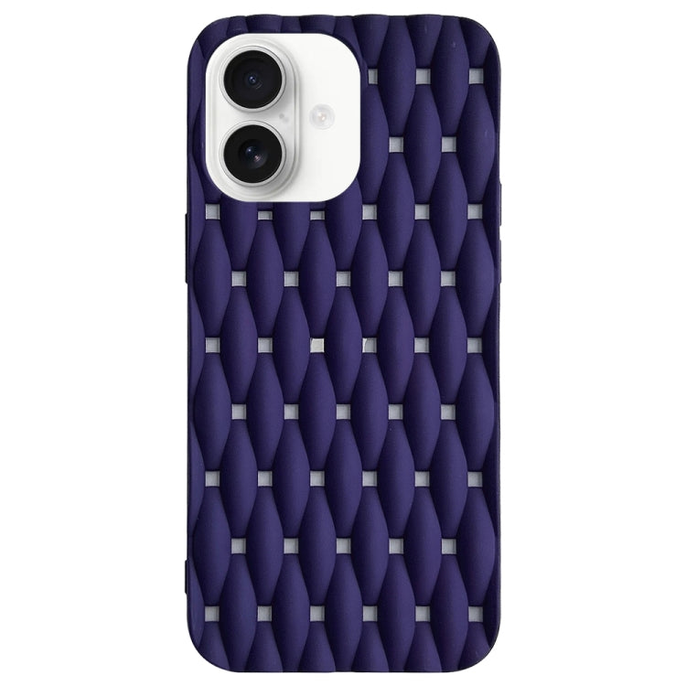Weave Cooling Solid Color TPU Phone Case, For iPhone 16 Pro Max, For iPhone 16 Pro, For iPhone 16 Plus, For iPhone 16