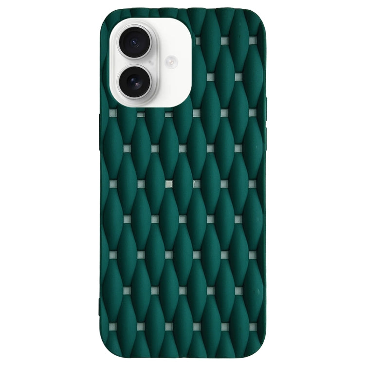 Weave Cooling Solid Color TPU Phone Case, For iPhone 16 Pro Max, For iPhone 16 Pro, For iPhone 16 Plus, For iPhone 16