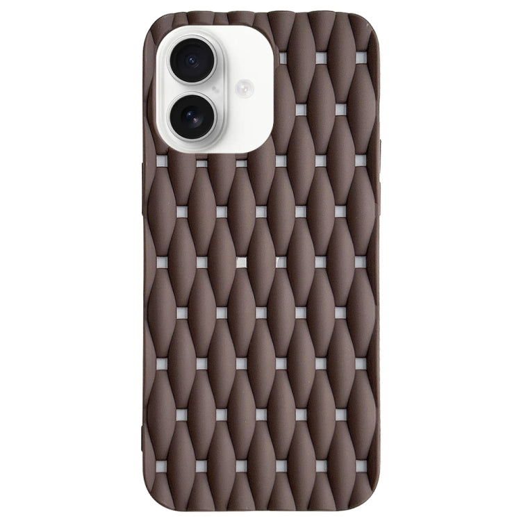 Weave Cooling Solid Color TPU Phone Case, For iPhone 16 Pro Max, For iPhone 16 Pro, For iPhone 16 Plus, For iPhone 16