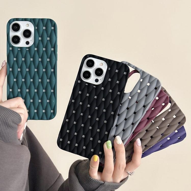 Weave Cooling Solid Color TPU Phone Case, For iPhone 15 Pro Max, For iPhone 15 Pro, For iPhone 15 Plus, For iPhone 15