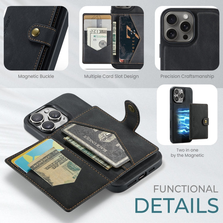 JEEHOOD J01 Retro Magnetic Detachable Wallet Phone Case