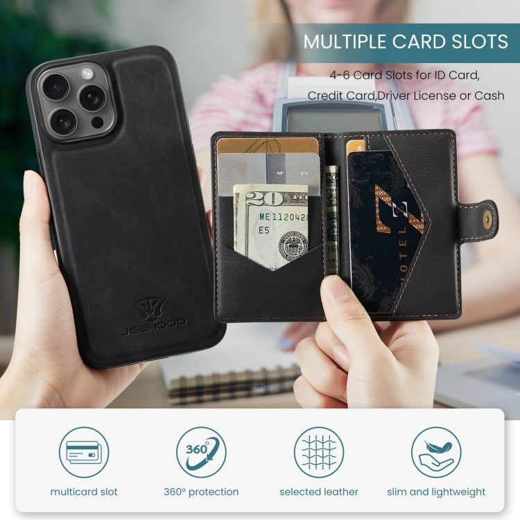 JEEHOOD J01 Retro Magnetic Detachable Wallet Phone Case