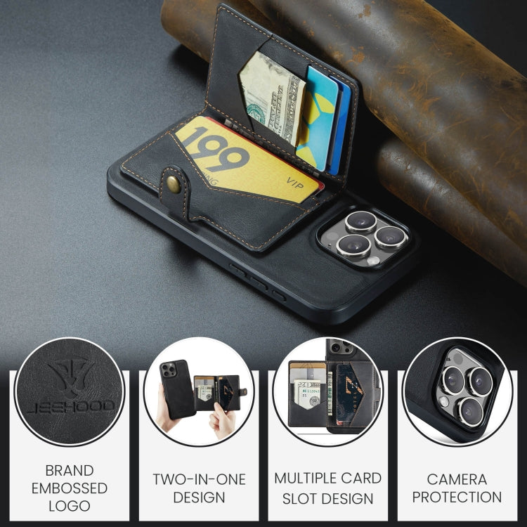 JEEHOOD J01 Retro Magnetic Detachable Wallet Phone Case