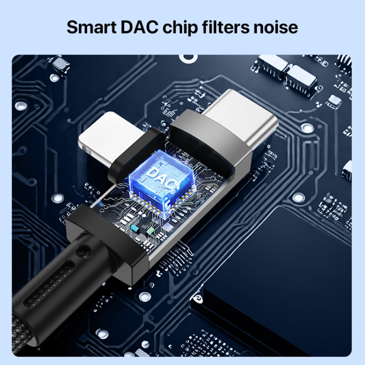 Câble adaptateur 2 en 1 USB-C / Type-C, 8 broches vers audio 3,5 mm, 15,6 cm