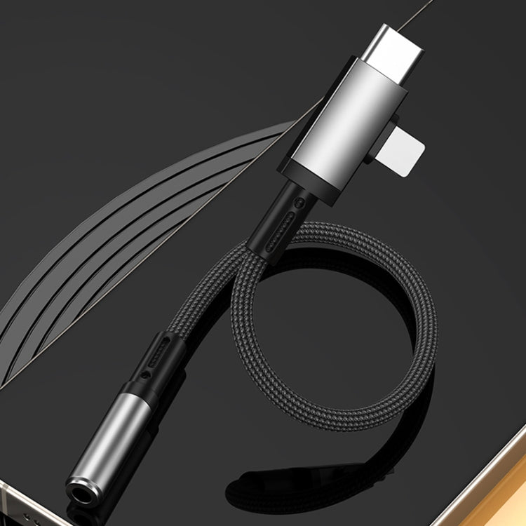Câble adaptateur 2 en 1 USB-C / Type-C, 8 broches vers audio 3,5 mm, 15,6 cm