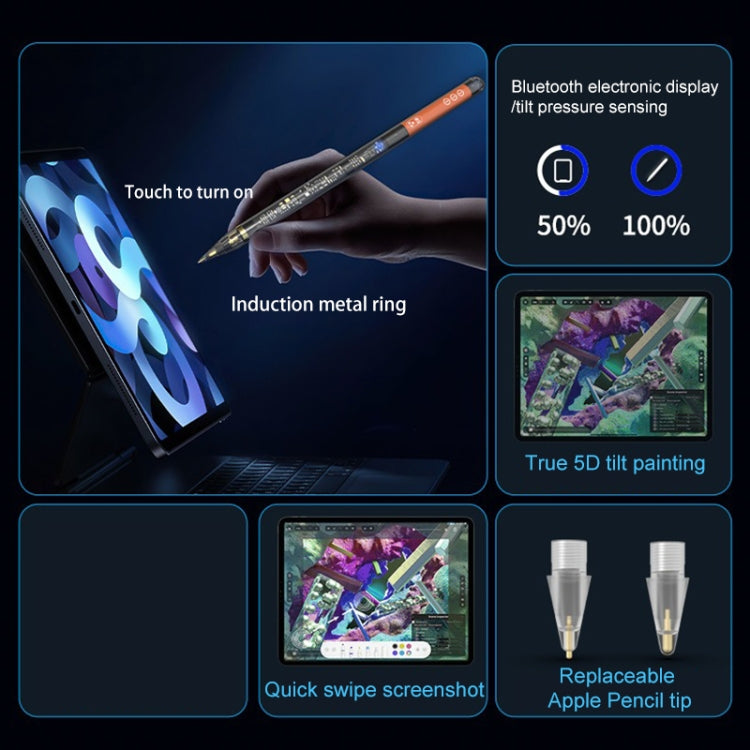 C10 Pro Magnetic Charging Capacitive Stylus Pen for iPad, C10 Pro