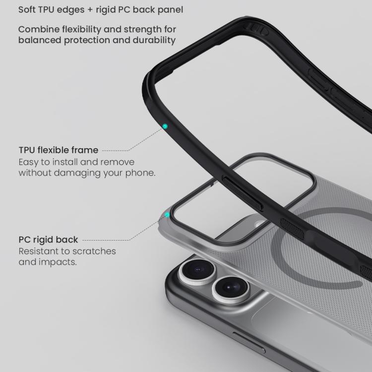 NILLKIN Frosted Shield Pro Magnetic Magsafe Phone Case, For iPhone 18 Pro, For iPhone 18 Pro Max, For iPhone 17 Pro Max, For iPhone 17 Pro, For iPhone 17