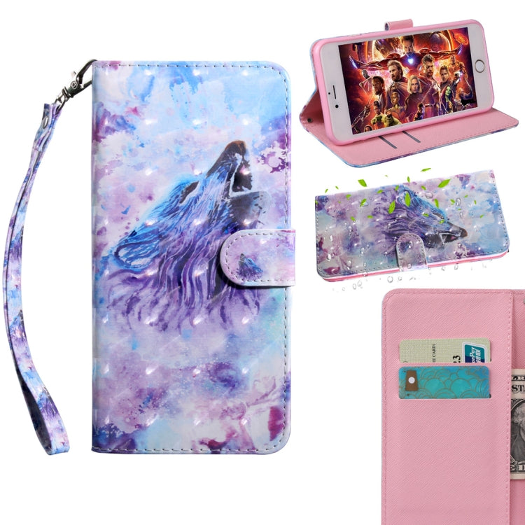 3D Painted Pattern Horizontal Flip TPU + PU Leather Case with Holder & Card Slots & Wallet & Lanyard, For Samsung Galaxy Note20, For Samsung Galaxy Note20 Ultra