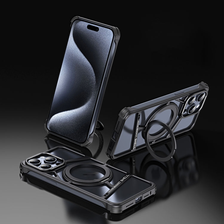 Lingkong Series MagSafe Metal Phone Case with Holder