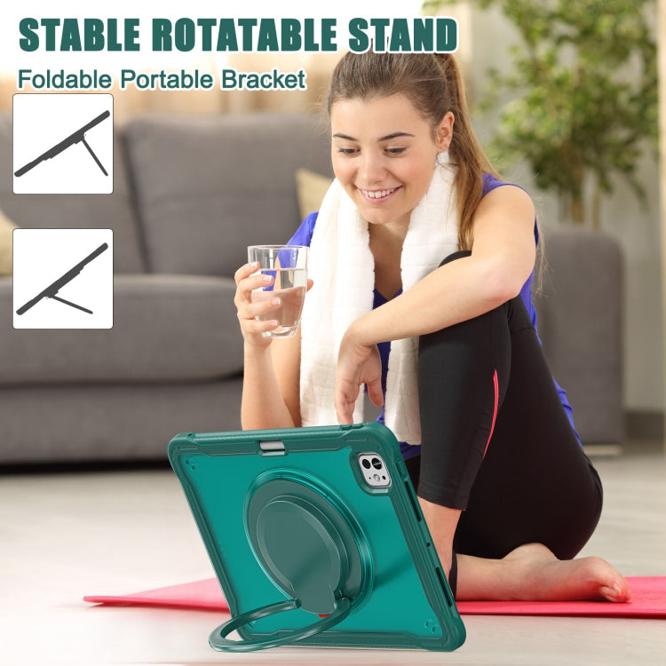 Powerful Sailor Ring Holder Heavy Duty Hybrid Tablet Case with Strap, For iPad Pro 11 2025 / 2024
