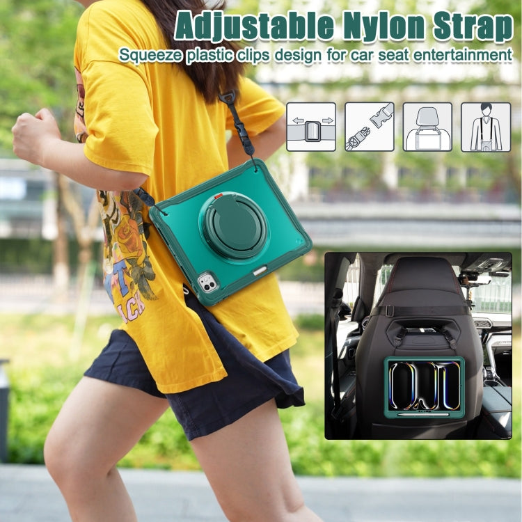 Powerful Sailor Ring Holder Heavy Duty Hybrid Tablet Case with Strap, For iPad Pro 11 2025 / 2024