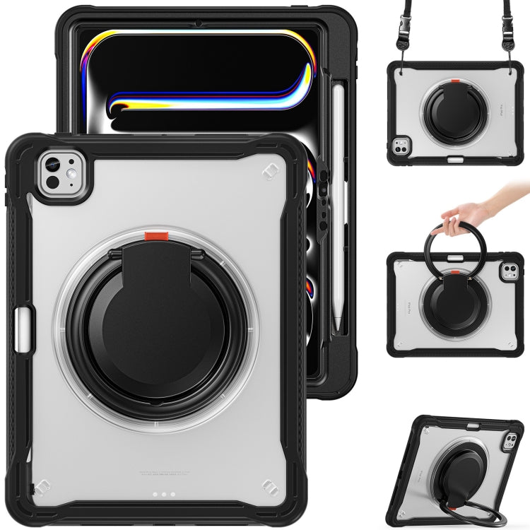 Powerful Sailor Ring Holder Heavy Duty Hybrid Tablet Case with Strap, For iPad Pro 11 2025 / 2024
