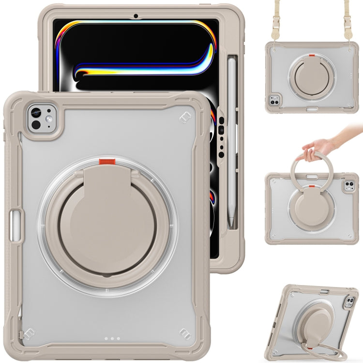 Powerful Sailor Ring Holder Heavy Duty Hybrid Tablet Case with Strap, For iPad Pro 11 2025 / 2024