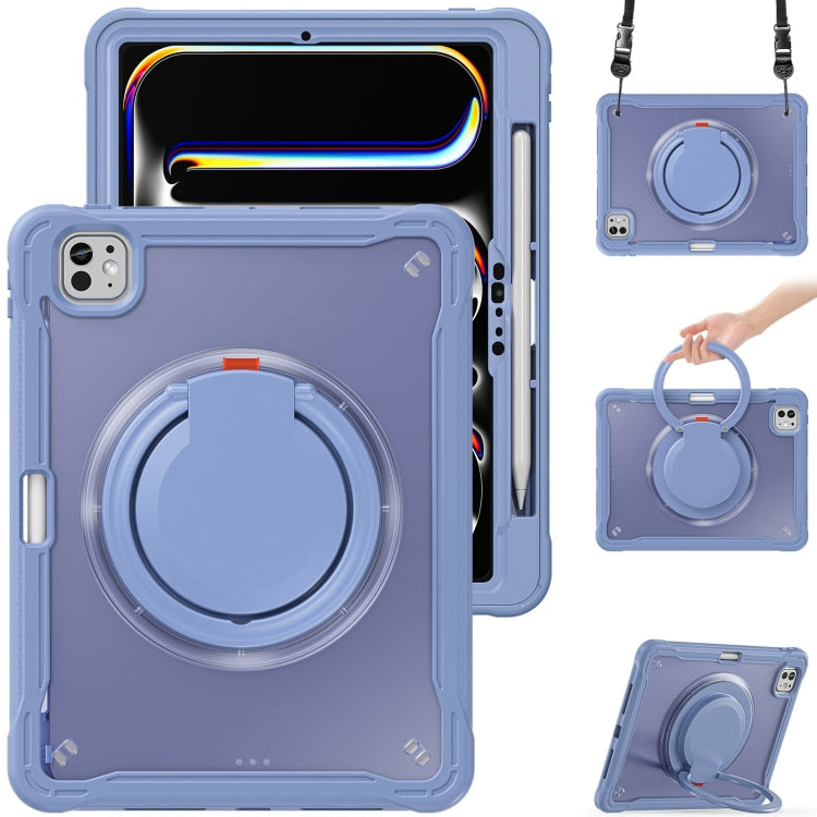 Powerful Sailor Ring Holder Heavy Duty Hybrid Tablet Case with Strap, For iPad Pro 11 2025 / 2024