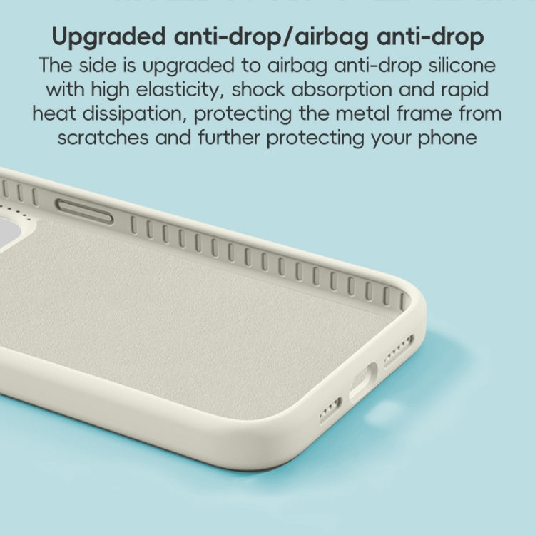 Precision Hole Liquid Silicone MagSafe Metal Ring Holder Phone Case, For iPhone 16, For iPhone 15 Pro Max