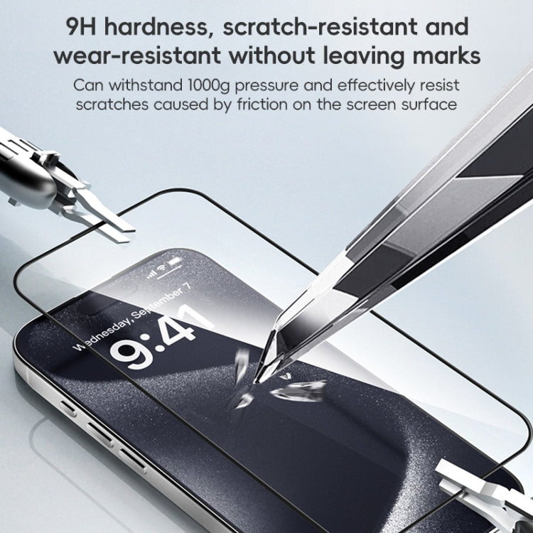 ZGA 0.33mm 2.5D Anti-static HD Tempered Glass Film, For iPhone 16 Pro Max, For iPhone 16 Pro, For iPhone 16 Plus, For iPhone 16