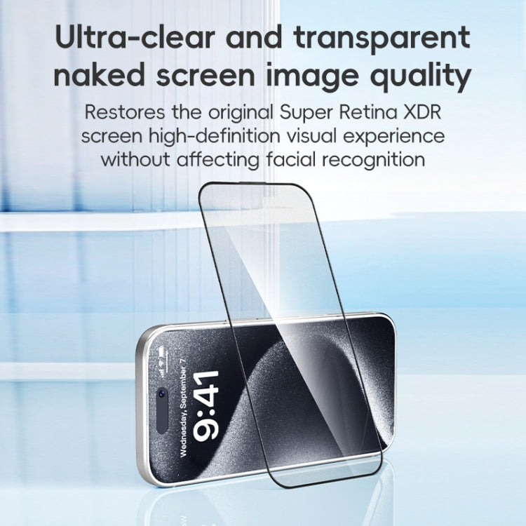 ZGA 0.33mm 2.5D Anti-static HD Tempered Glass Film, For iPhone 16 Pro Max, For iPhone 16 Pro, For iPhone 16 Plus, For iPhone 16